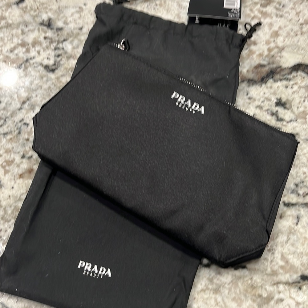 Designer make up bag with slip case